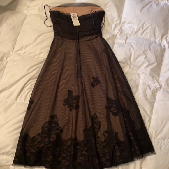 NWT BCBG Mesh Overlay Cocktail Dress 4 - Picture 8 of 9